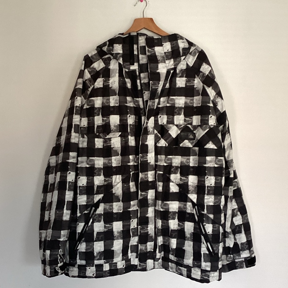 Burton dry ride poacher Ski Snowboard Jacket in black & white sz L